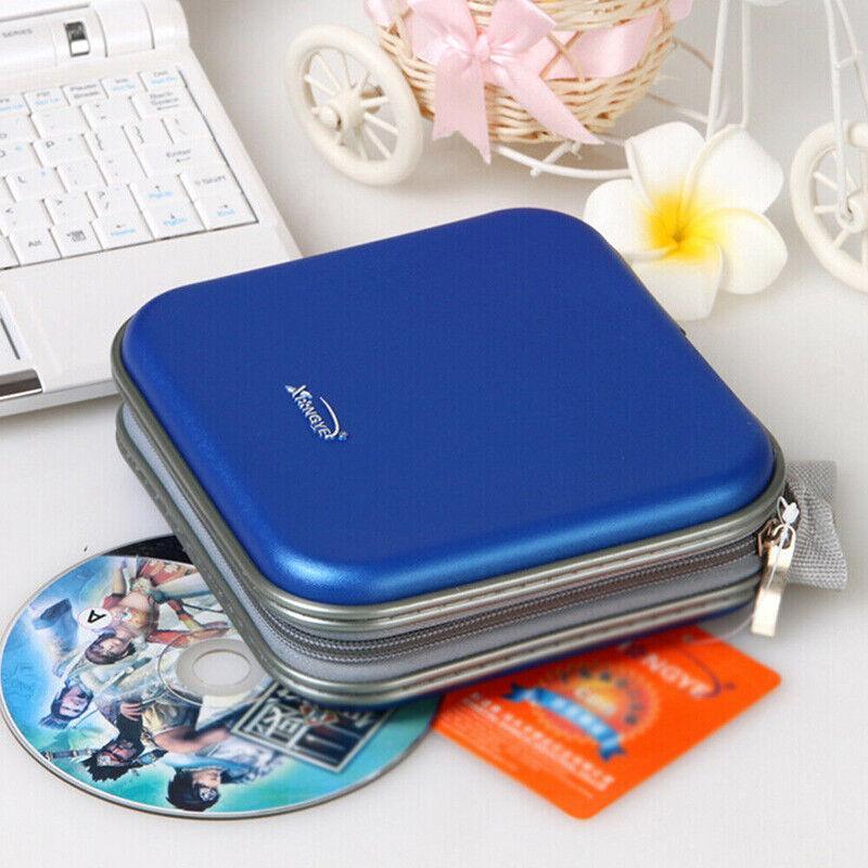 40-Disc CD DVD Wallet Case Portable Car Storage Holder Sleeve Carry Pouch - Red V528-CDPACK-40-RED-77503