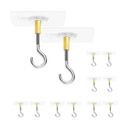 12 PCS Heavy Duty Self Adhesive Hooks Stainless Steel Ceiling Hooks for Home - Open V528-CEILING-HOOK-12PCS-OPEN-179302