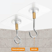 12 PCS Heavy Duty Self Adhesive Hooks Stainless Steel Ceiling Hooks for Home - Open V528-CEILING-HOOK-12PCS-OPEN-179302