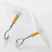 12 PCS Heavy Duty Self Adhesive Hooks Stainless Steel Ceiling Hooks for Home - Open V528-CEILING-HOOK-12PCS-OPEN-179302