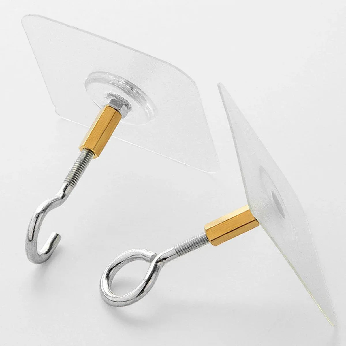 12 PCS Heavy Duty Self Adhesive Hooks Stainless Steel Ceiling Hooks for Home - Open V528-CEILING-HOOK-12PCS-OPEN-179302