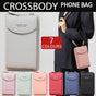 Women Pouch Bag Mobile Phone Bag Pu Leather Crossbody Purse Wallet Shoulder Bag - Black V528-CELLPHONEBAG-BLACK-1567