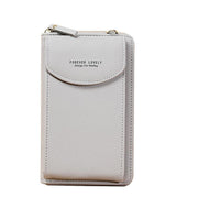 Women Pouch Bag Mobile Phone Bag Pu Leather Crossbody Purse Wallet Shoulder Bag - Red V528-CELLPHONEBAG-RED-8420