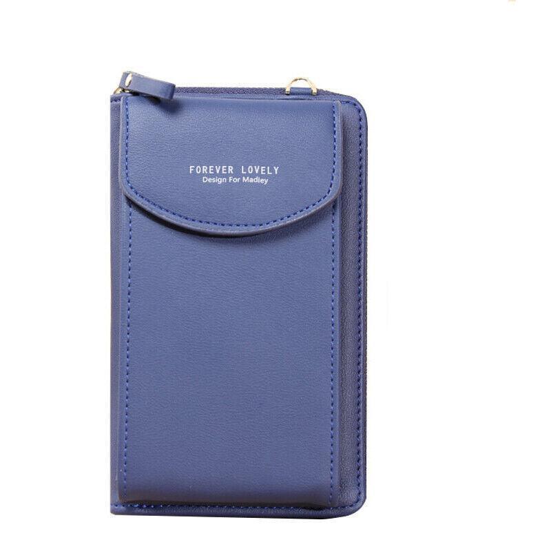 Women Pouch Bag Mobile Phone Bag Pu Leather Crossbody Purse Wallet Shoulder Bag - Red V528-CELLPHONEBAG-RED-8420