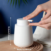 400ML Ceramic Stoneware Soap Dispenser Modern Design Lotion Pump Manual Bathroom - Black V528-CERAMIC-BOTTLING-BLACK-778081