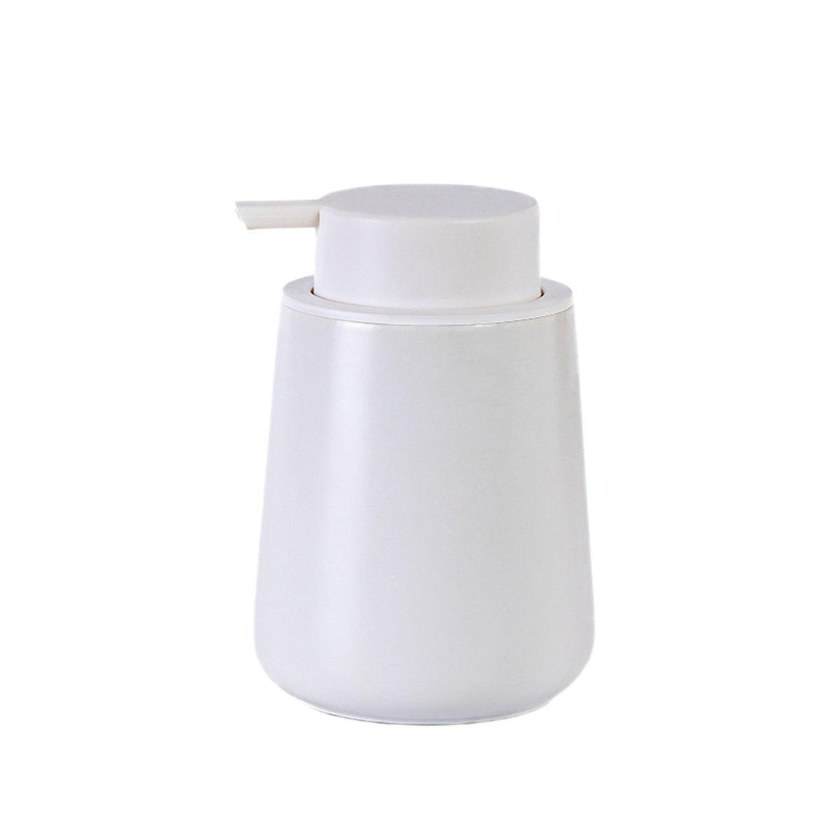 400ML Ceramic Stoneware Soap Dispenser Modern Design Lotion Pump Manual Bathroom - Black V528-CERAMIC-BOTTLING-BLACK-778081