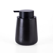 400ML Ceramic Stoneware Soap Dispenser Modern Design Lotion Pump Manual Bathroom - Black V528-CERAMIC-BOTTLING-BLACK-778081