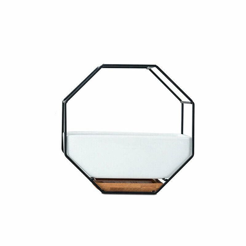 Wall Hanging Succulent Planter Pot Indoor Outdoor Flower Plant Vase Garden Decor - Gold V528-CERAMICS-GOLD-54654