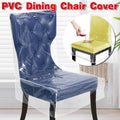 Elastic PVC Dining Chair Cushion Cover Universal Seat Protector with Backrest V528-CHAIR-CUSHION-427158