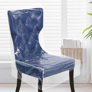 Elastic PVC Dining Chair Cushion Cover Universal Seat Protector with Backrest V528-CHAIR-CUSHION-427158