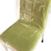 Elastic PVC Dining Chair Cushion Cover Universal Seat Protector with Backrest V528-CHAIR-CUSHION-427158