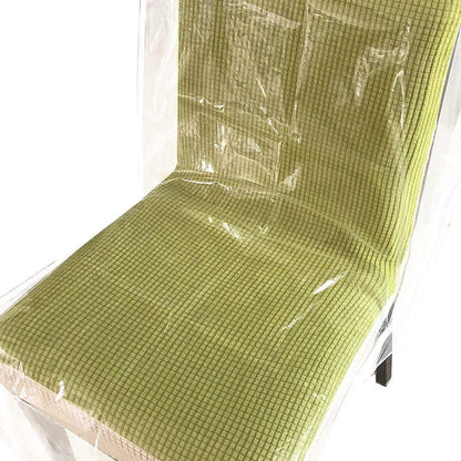 Elastic PVC Dining Chair Cushion Cover Universal Seat Protector with Backrest V528-CHAIR-CUSHION-427158