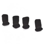 24Pcs Knitted Table Chair Leg Socks Sleeve Floor Protector Furniture Feet Covers - Black V528-CHAIRLEGSOCKS-BLACK-24-393451