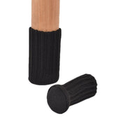 24Pcs Knitted Table Chair Leg Socks Sleeve Floor Protector Furniture Feet Covers - Black V528-CHAIRLEGSOCKS-BLACK-24-393451