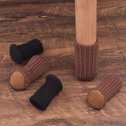 24Pcs Knitted Table Chair Leg Socks Sleeve Floor Protector Furniture Feet Covers - Black V528-CHAIRLEGSOCKS-BLACK-24-393451