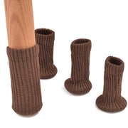 24Pcs Knitted Table Chair Leg Socks Sleeve Floor Protector Furniture Feet Covers - Black V528-CHAIRLEGSOCKS-BLACK-24-393451