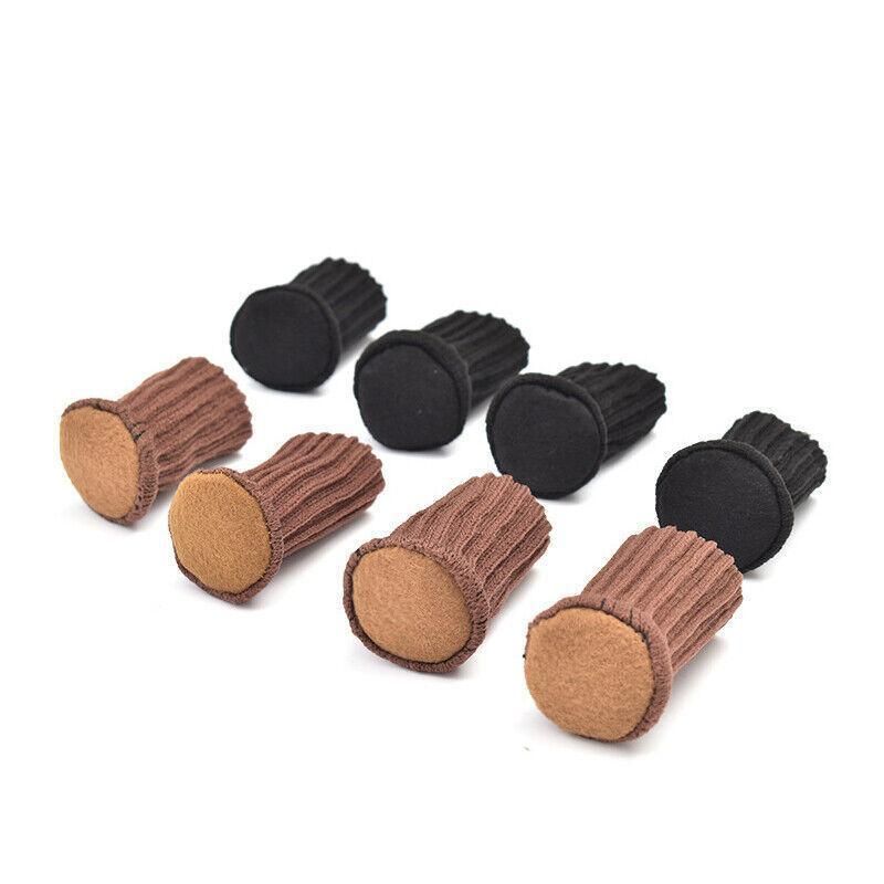 24Pcs Knitted Table Chair Leg Socks Sleeve Floor Protector Furniture Feet Covers - Brown V528-CHAIRLEGSOCKS-BROWN-24-796285
