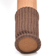 24Pcs Knitted Table Chair Leg Socks Sleeve Floor Protector Furniture Feet Covers - Brown V528-CHAIRLEGSOCKS-BROWN-24-796285