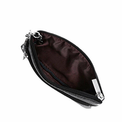 Coin Small Change Bag Card Wallet Pouch Zip Up Women Key Ring Leather Mini Purse - Pink V528-CHANGEBAG-PINK-284923