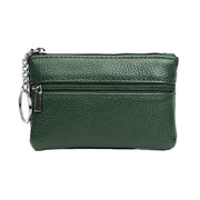 Coin Small Change Bag Card Wallet Pouch Zip Up Women Key Ring Leather Mini Purse - Pink V528-CHANGEBAG-PINK-284923