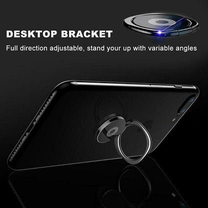Iring Phone Ring Finger Holder Stand Mobile Grip with Mount Hook for iPhone and iPad - Black V528-CHAOBOZHK-BLACK-358016