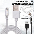 Universal Smart Watch Bracelet Charging Cable 4-Pin 2.54 Snap-on Charger Cords - White V528-CHARGINGCABLE-WHITE-489141