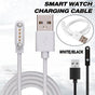 Universal Smart Watch Bracelet Charging Cable 4-Pin 2.54 Snap-on Charger Cords - White V528-CHARGINGCABLE-WHITE-489141