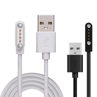 Universal Smart Watch Bracelet Charging Cable 4-Pin 2.54 Snap-on Charger Cords - White V528-CHARGINGCABLE-WHITE-489141