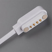 Universal Smart Watch Bracelet Charging Cable 4-Pin 2.54 Snap-on Charger Cords - White V528-CHARGINGCABLE-WHITE-489141