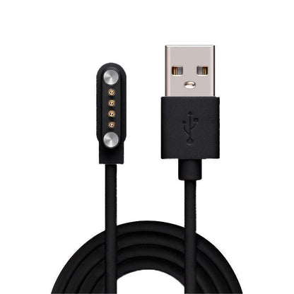 Universal Smart Watch Bracelet Charging Cable 4-Pin 2.54 Snap-on Charger Cords - White V528-CHARGINGCABLE-WHITE-489141