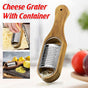 Premium Stainless Steel Cheese Grater with Acacia Wood Handle Scraper Planer V528-CHEESE-GRATER-615524
