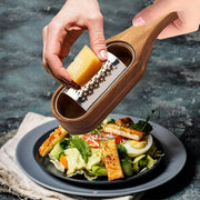 Premium Stainless Steel Cheese Grater with Acacia Wood Handle Scraper Planer V528-CHEESE-GRATER-615524