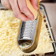 Premium Stainless Steel Cheese Grater with Acacia Wood Handle Scraper Planer V528-CHEESE-GRATER-615524