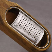 Premium Stainless Steel Cheese Grater with Acacia Wood Handle Scraper Planer V528-CHEESE-GRATER-615524
