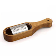 Premium Stainless Steel Cheese Grater with Acacia Wood Handle Scraper Planer V528-CHEESE-GRATER-615524