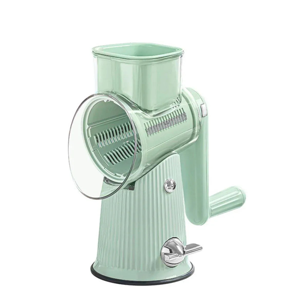 Multifunctional Vegetable Cutter Drum Slicer Kitchen Hand Cranked Grater Tool - Green V528-CHEESE-GRATER-GREEN-5-692077