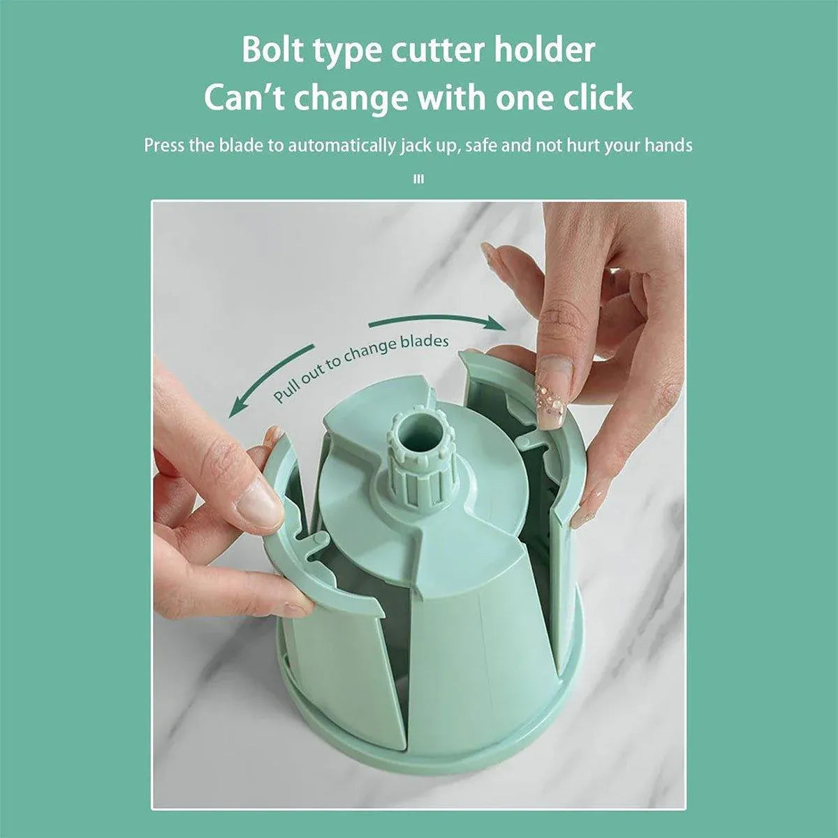 Multifunctional Vegetable Cutter Drum Slicer Kitchen Hand Cranked Grater Tool - Green V528-CHEESE-GRATER-GREEN-5-692077
