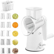 Multifunctional Vegetable Cutter Drum Slicer Kitchen Hand Cranked Grater Tool - Green V528-CHEESE-GRATER-GREEN-5-692077
