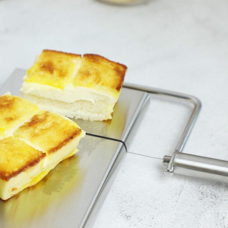 Stainless Steel Cheese Slicer Wire Cutter with Non Slip Base for Butter and Cake V528-CHEESESLICER-729524