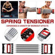 Mens Chest Expander Resistance Bands Pedal Puller Home Gym Workout Equipment V528-CHEST-EXPANDER-DUAL-USE-636104