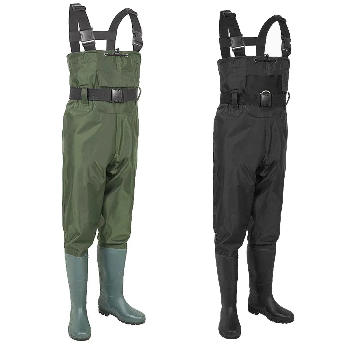 Waterproof Ultra Light Breathable Wading Pants Nylon Half Length Gear - Army green-42 V528-CHEST-WADERS-ARMYGR-42-480226