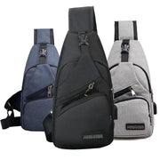 Durable Mens Chest Bag Shoulder Backpack Man Sling Cross Body Satchel Travel Bag - Blue V528-CHESTBAG-BLUE-678343