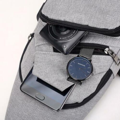 Durable Mens Chest Bag Shoulder Backpack Man Sling Cross Body Satchel Travel Bag - Blue V528-CHESTBAG-BLUE-678343