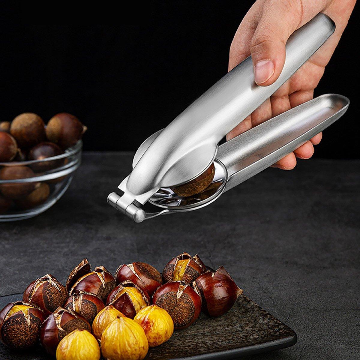 Chestnut Opener 304 Stainless Steel Cross Chestnut Shell Stripper Nut Cracker V528-CHESTNUT-CLIP-748033