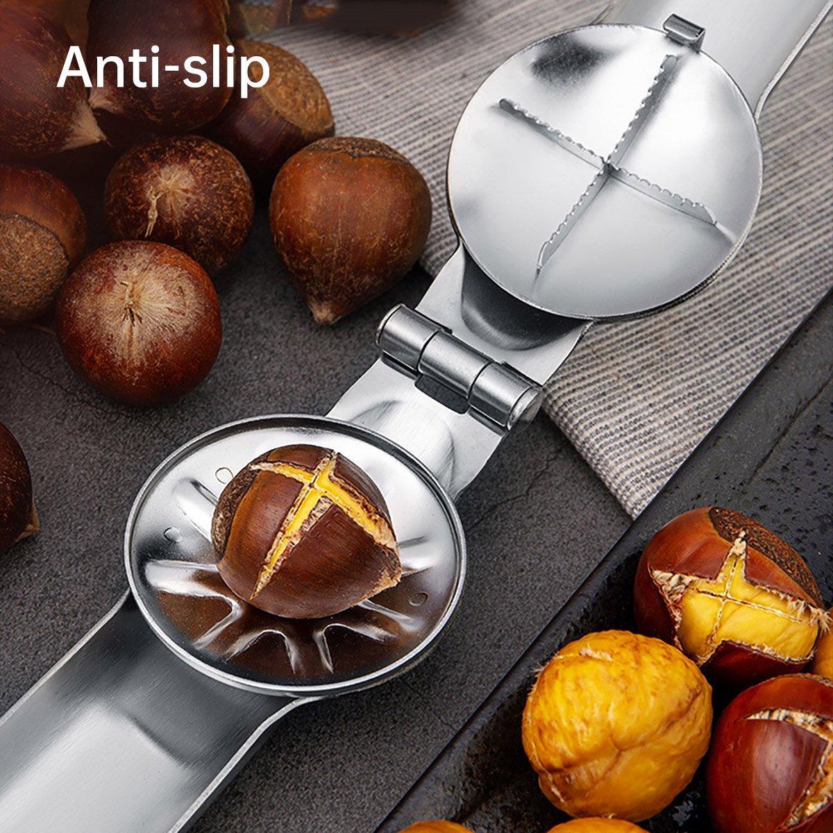 Chestnut Opener 304 Stainless Steel Cross Chestnut Shell Stripper Nut Cracker V528-CHESTNUT-CLIP-748033