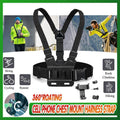 Cell Phone Chest Mount Harness Strap Holder Clip For Iphone Samsung Gopro V528-CHESTSTRAPHOLDER-5PCS-219476
