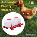 10L Chicken Poultry Automatic Drinking Tank Drinker Feeding Pot Water Dispenser V528-CHICKEN-145788