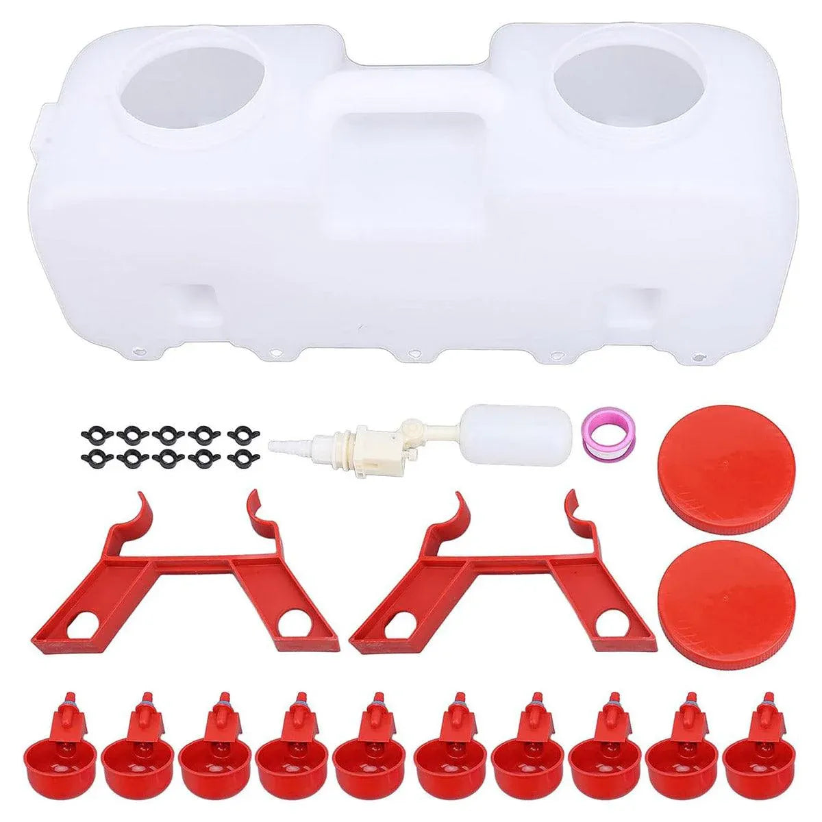 10L Chicken Poultry Automatic Drinking Tank Drinker Feeding Pot Water Dispenser V528-CHICKEN-145788