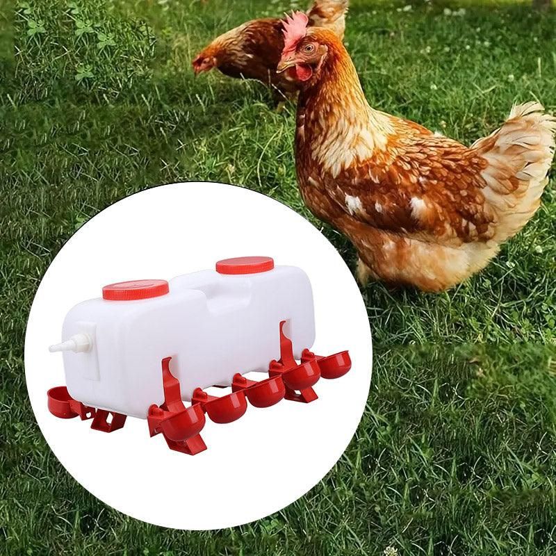 10L Chicken Poultry Automatic Drinking Tank Drinker Feeding Pot Water Dispenser V528-CHICKEN-145788