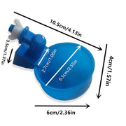 6pcs Chicken Drinking Bowl Poultry Waterer Feeder Automatic Drinking Cups Coop V528-CHICKEN-BOWL-BLUE-6PCS-684950